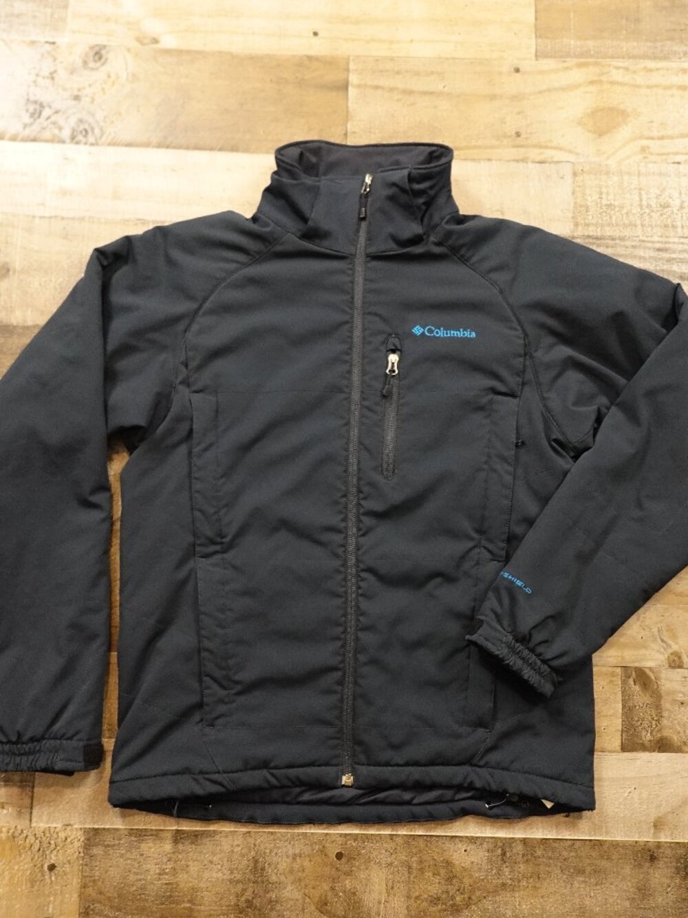 Columbia Omni-Shield Softshell Jacket Men’s Medium Navy Insulated Outdoor